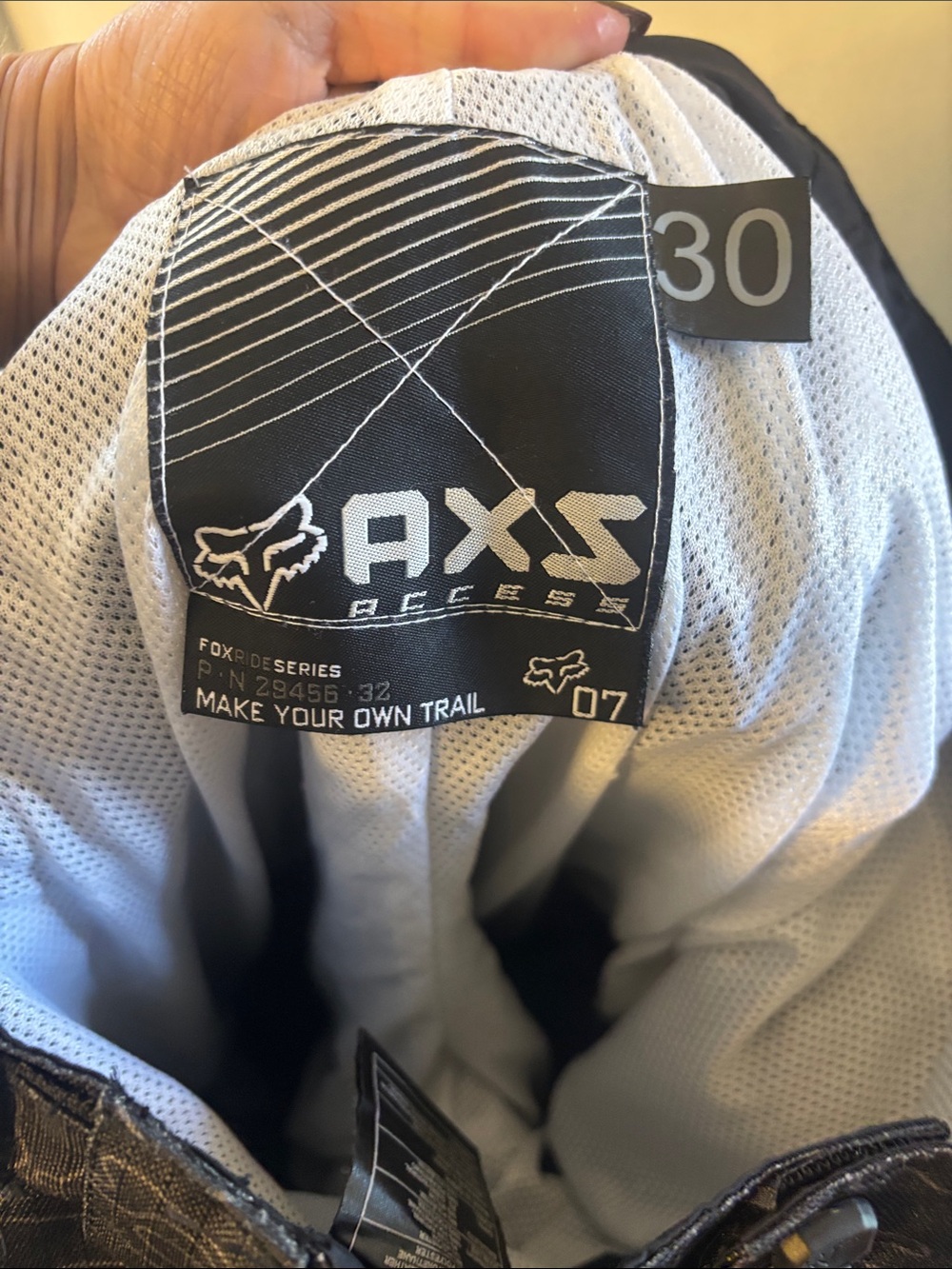 Fox Men’s Black AXS Racing  Pants Fox riding series - Picture 4 of 4